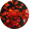 Polyester Glitter - Red Bows Glitter Shape by Glitter Heart Co.™